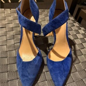 Vince Camuto Royal Blue Suede Heels